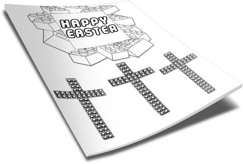 Load image into Gallery viewer, FREE Lego Happy Easter Coloring Page
