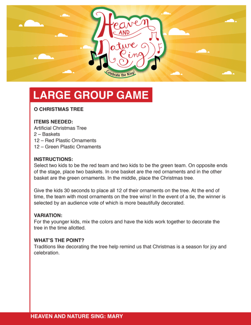 Load image into Gallery viewer, Heaven And Nature Sing 4-Week Christmas Children&#39;s Ministry Curriculum - Children&#39;s Ministry Deals
