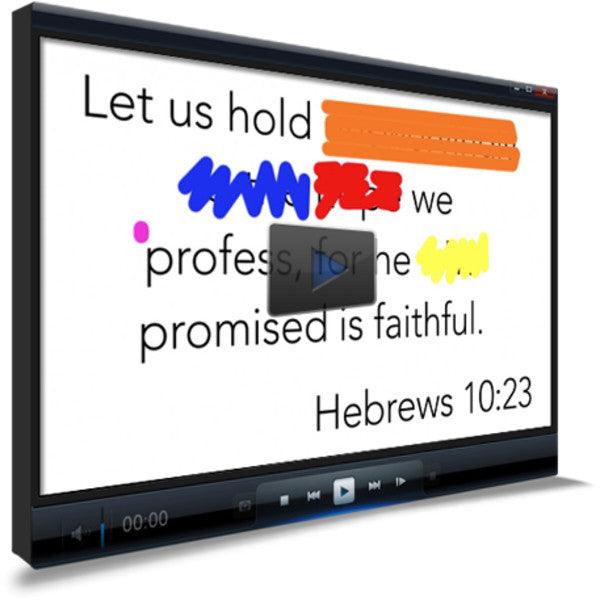 Hebrews 10:23 Memory Verse Video