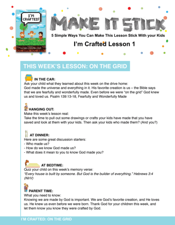 Load image into Gallery viewer, I&#39;m Crafted 8-Week Children&#39;s Ministry Curriculum - Children&#39;s Ministry Deals
