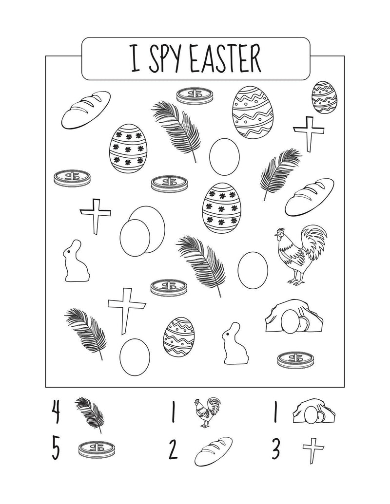 I Spy Easter Worksheet