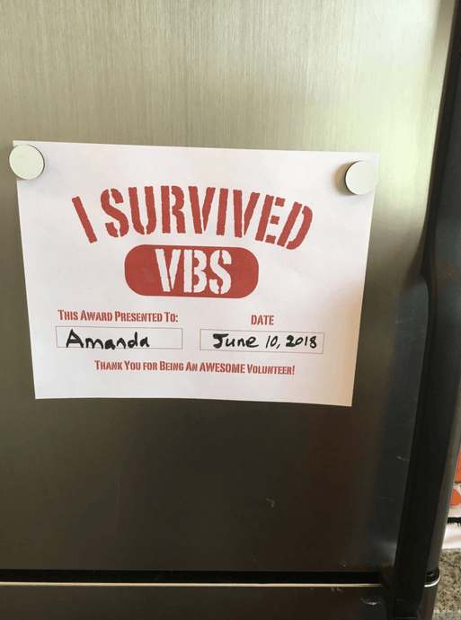 Free VBS Volunteer Appreciation and Thank You Ideas