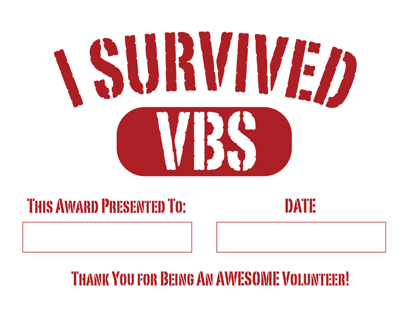Free VBS Volunteer Appreciation Ideas