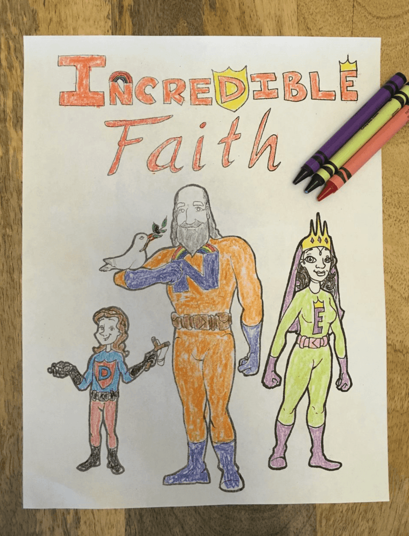 Incredible Faith Coloring Page - Children's Ministry Deals
