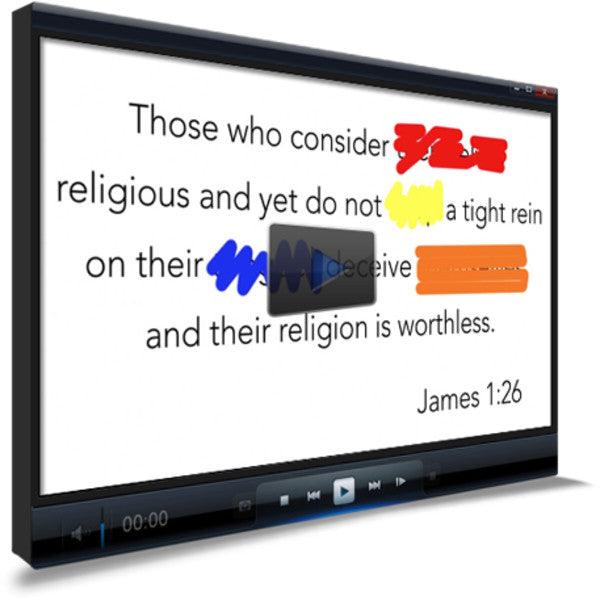 James 1:26 Memory Verse Video