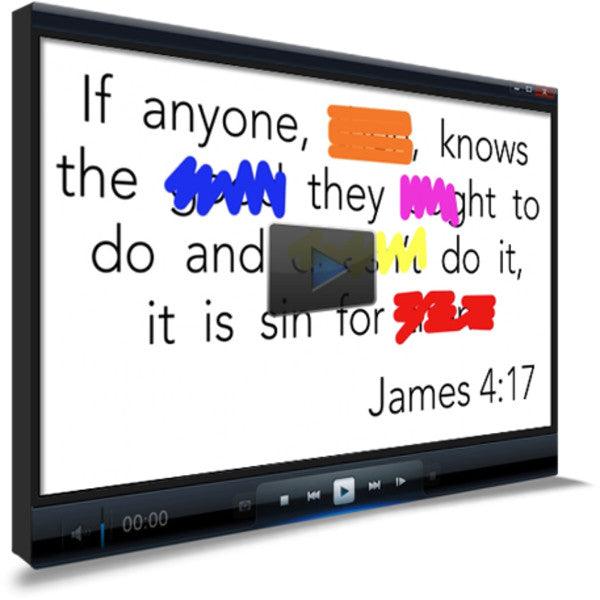 James 4:17 Memory Verse Video