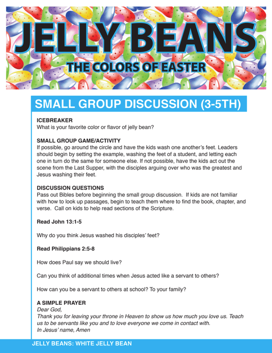 Jelly Beans 4-Week Children's Ministry Easter Curriculum - Children's Ministry Deals
