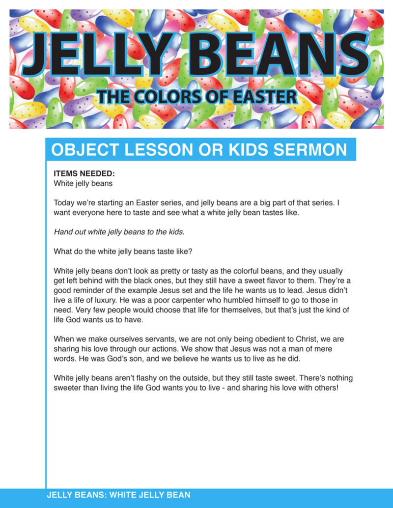Jelly Beans 4-Week Children's Ministry Easter Curriculum - Children's Ministry Deals