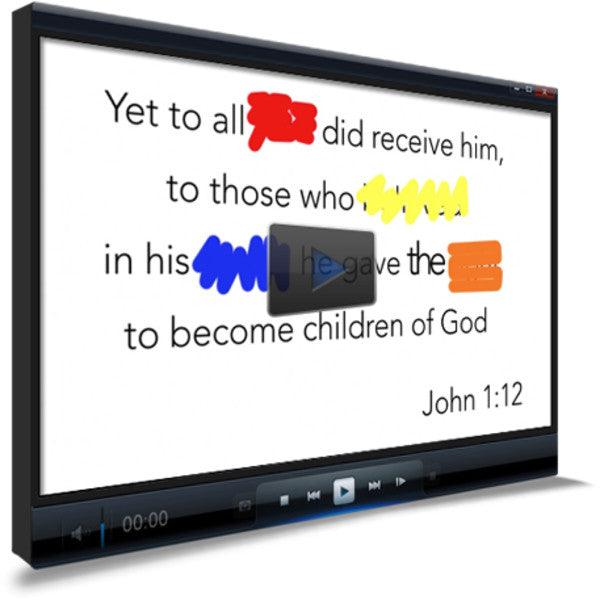 John 1:12 Memory Verse Video
