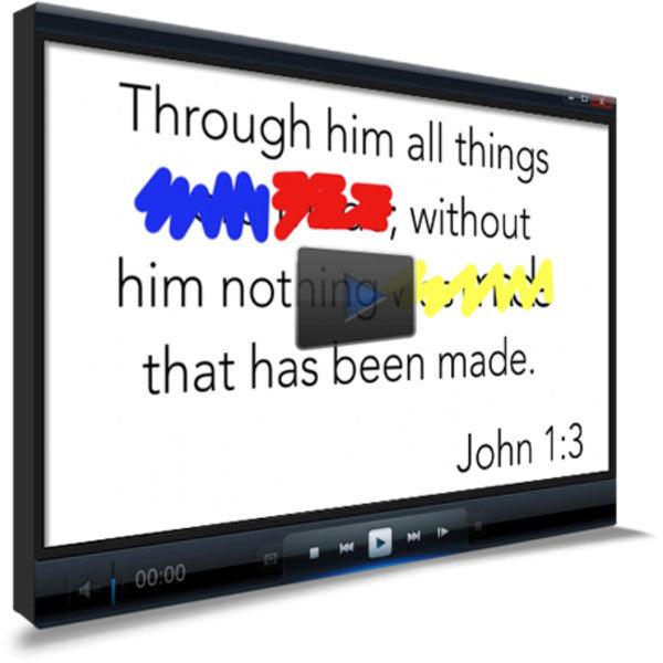 John 1:3 Memory Verse Video