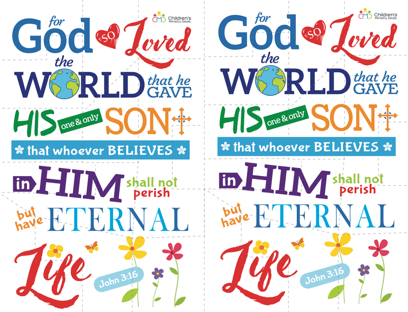 Load image into Gallery viewer, John 3:16 Bible Verse Puzzle
