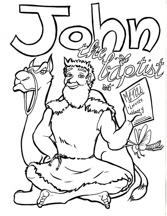 John The Baptist Coloring Page