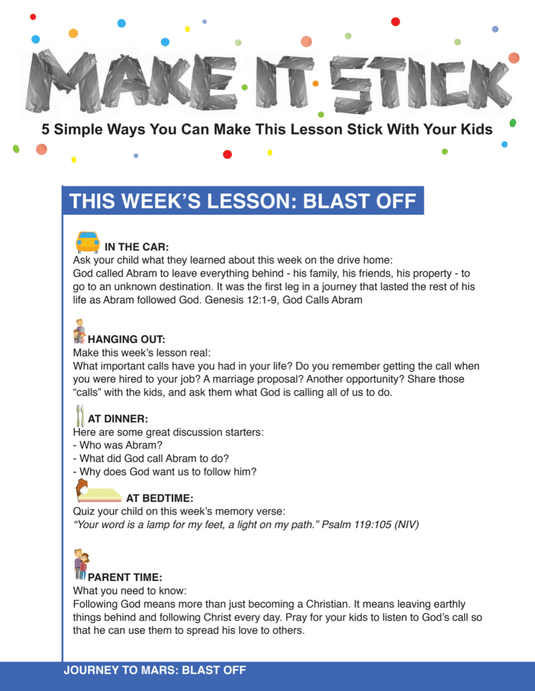 Journey To Mars 5-Week Children's Ministry Curriculum - Children's Ministry Deals