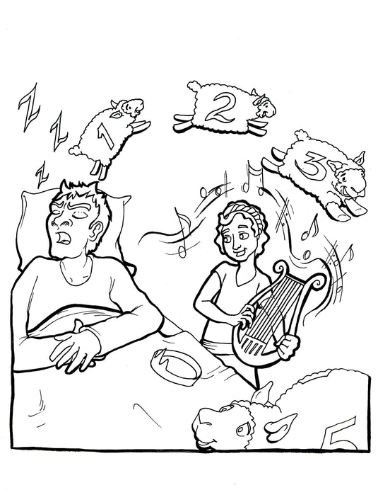 FREE King Saul and David Coloring Page