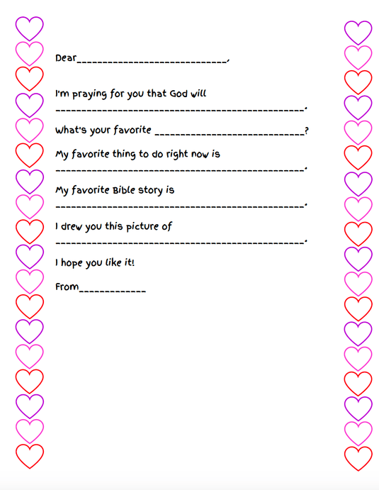 Letter Writing Templates For Kids - Children's Ministry Deals