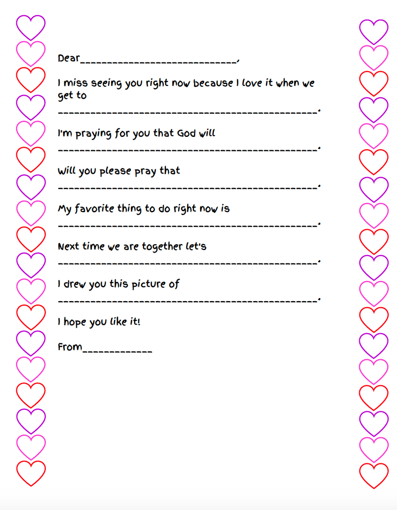 Letter Writing Templates For Kids - Children's Ministry Deals