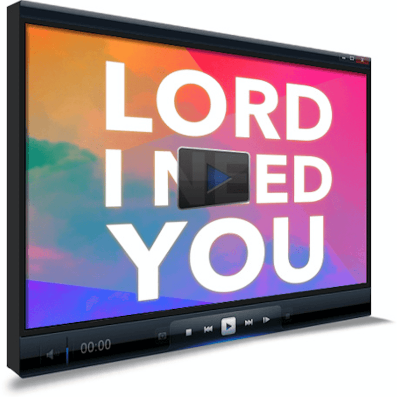 Lord I Need You Worship Video for Kids