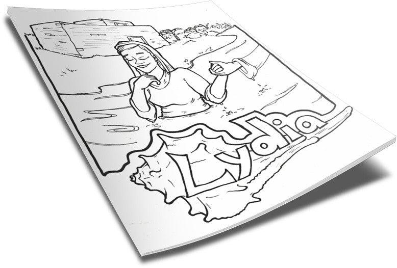 Load image into Gallery viewer, Lydia Coloring Page
