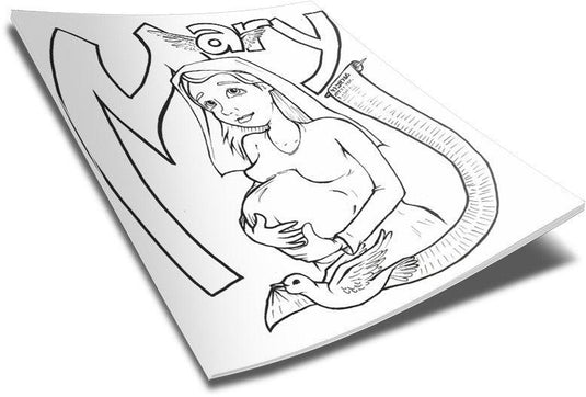 Mary Coloring Page!