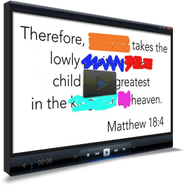 Matthew 18:4 Memory Verse Video