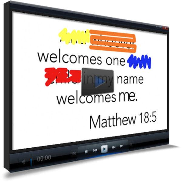 Matthew 18:5 Memory Verse Video