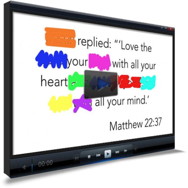 Matthew 22:37 Memory Verse Video