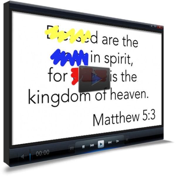 Matthew 5:3 Memory Verse Video