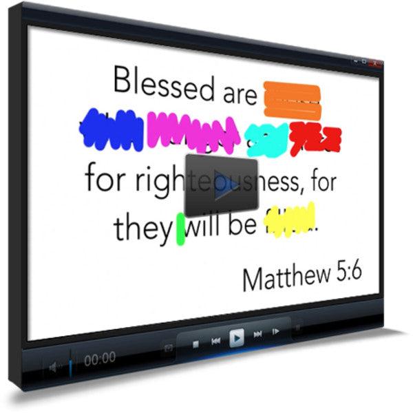 Matthew 5:6 Memory Verse Video