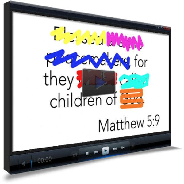 Matthew 5:9 Memory Verse Video