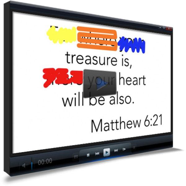 Matthew 6:21 Memory Verse Video