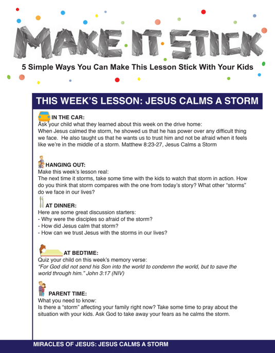 Miracles of Jesus 4-Week Children's Ministry Curriculum - Children's Ministry Deals
