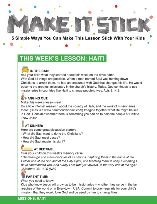 Missions: Kids Around The World 8-Week Children's Ministry Curriculum - Children's Ministry Deals