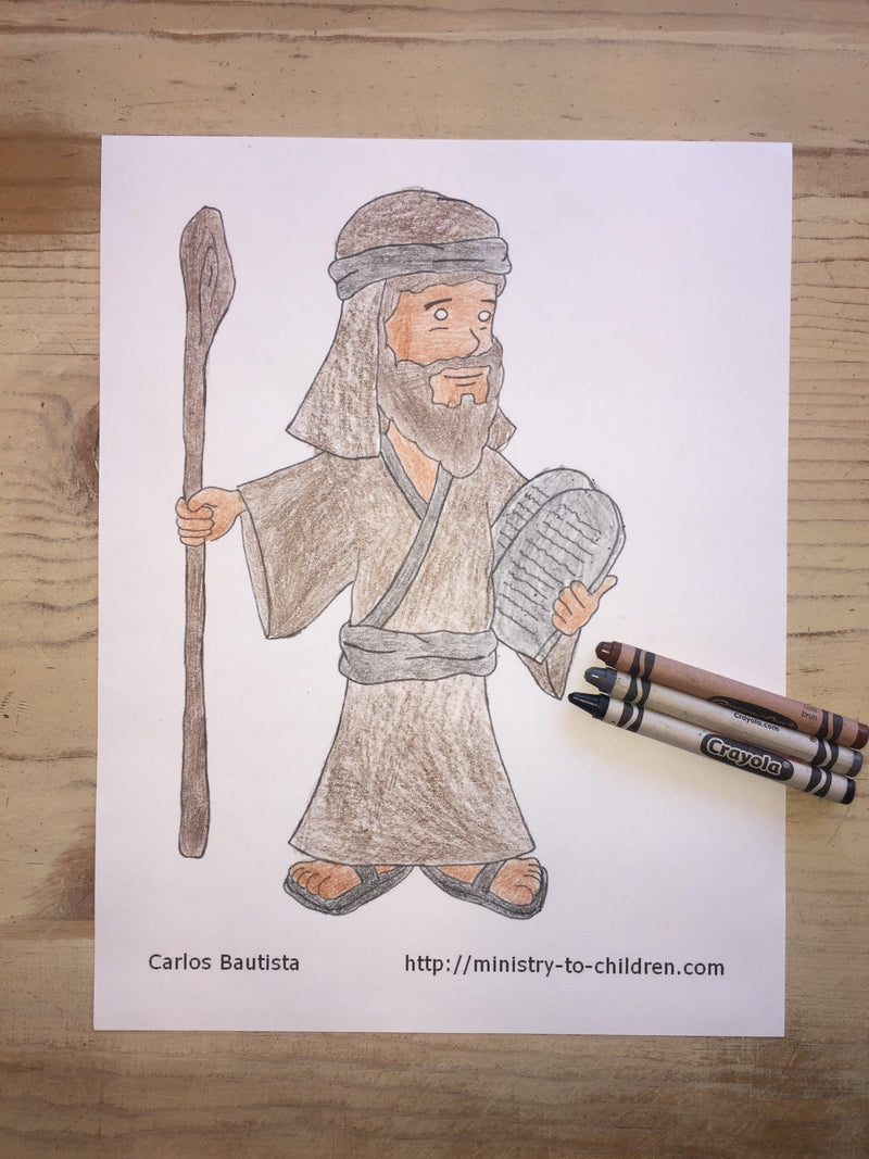 Moses Coloring Page