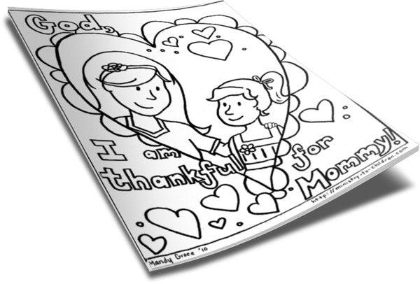 Load image into Gallery viewer, FREE Mother&#39;s Day Coloring Pages
