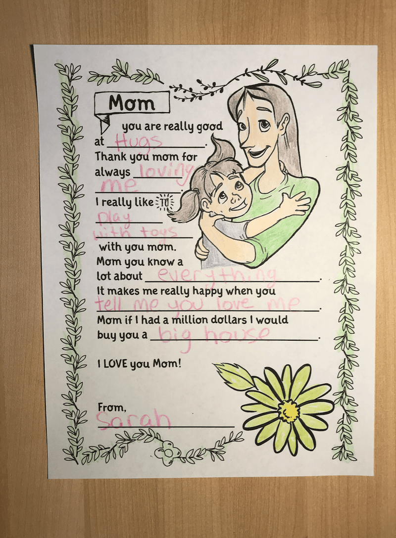 Mother's Day Craft For Children's Church