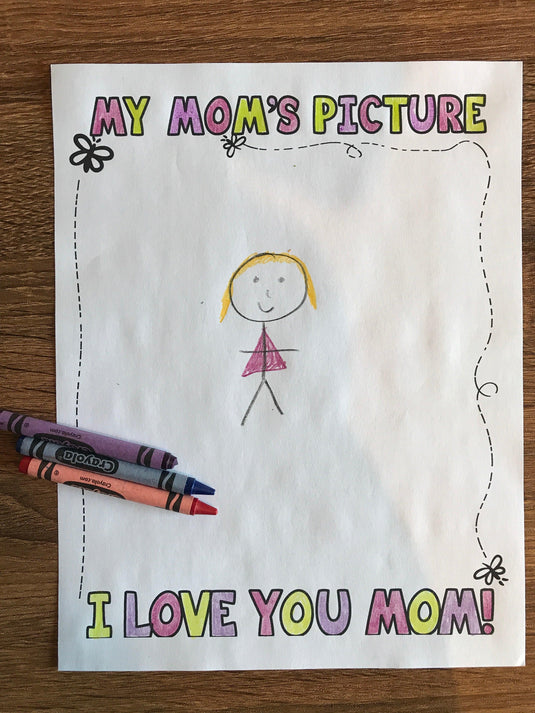 Mother's Day Fill-In-The-Blank Coloring Card For Kids - Children's Ministry Deals