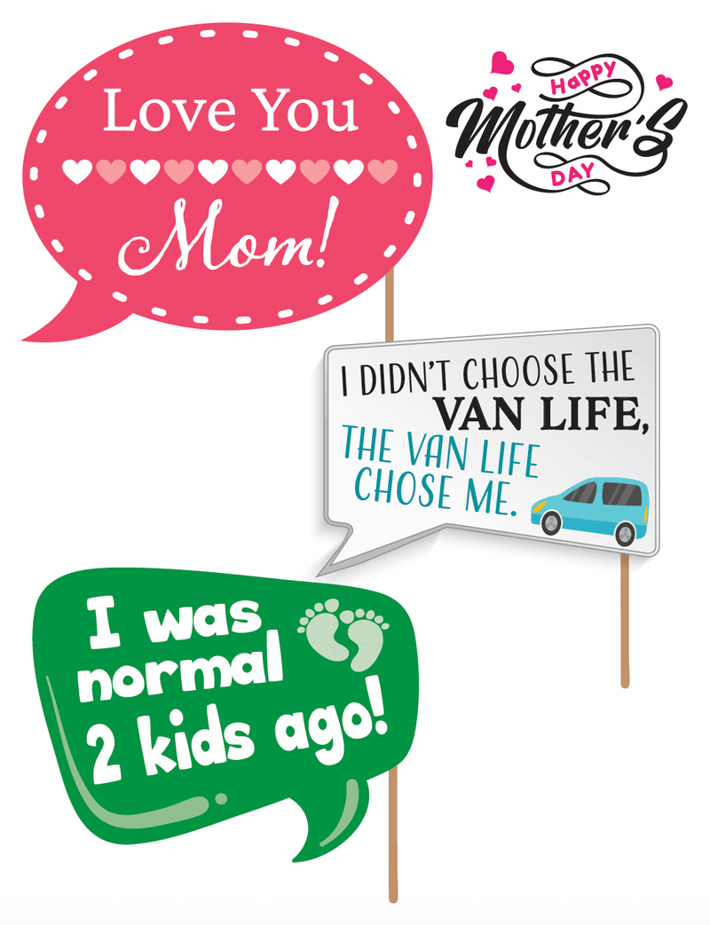 Mother's Day Photo Booth Props - Children's Ministry Deals