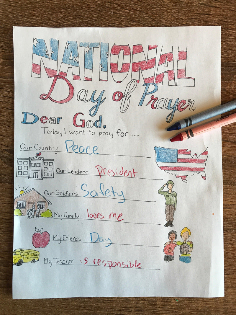 National Day of Prayer Coloring Page