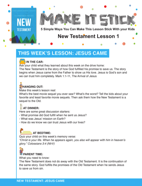 New Testament 4-Week Children's Ministry Curriculum - Children's Ministry Deals