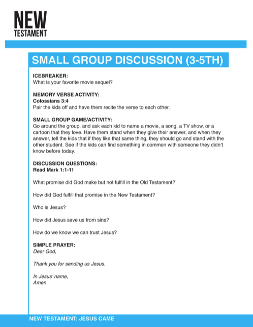 New Testament 4-Week Children's Ministry Curriculum - Children's Ministry Deals