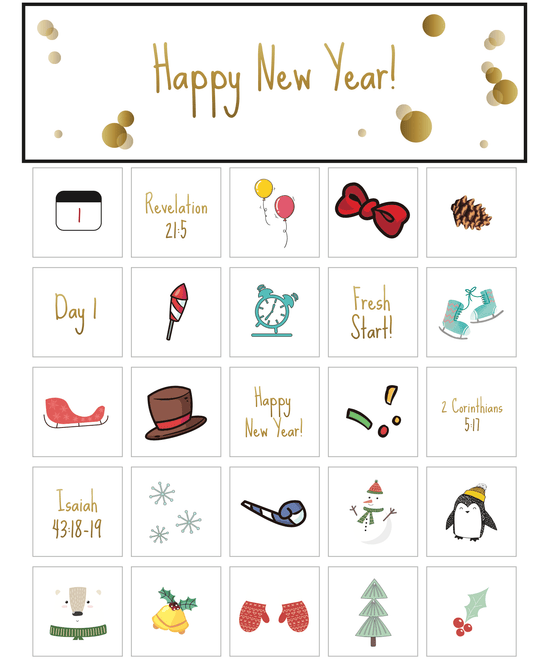 New Years Bingo Game for Kids - Children's Ministry Deals