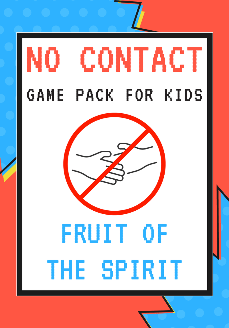 No-Contact Kids Church Game Pack: Fruit Of The Spirit - Children's Ministry Deals