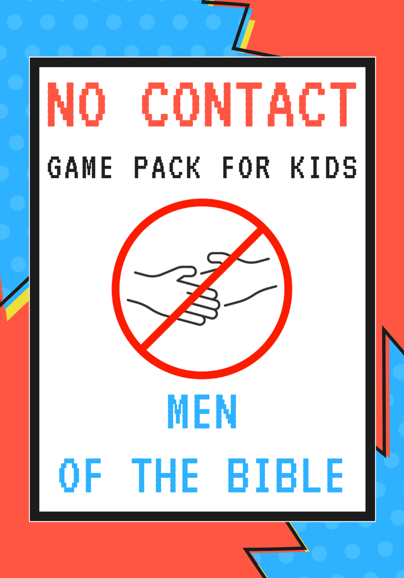 No-Contact Kids Church Game Pack: Men Of The Bible - Children's Ministry Deals