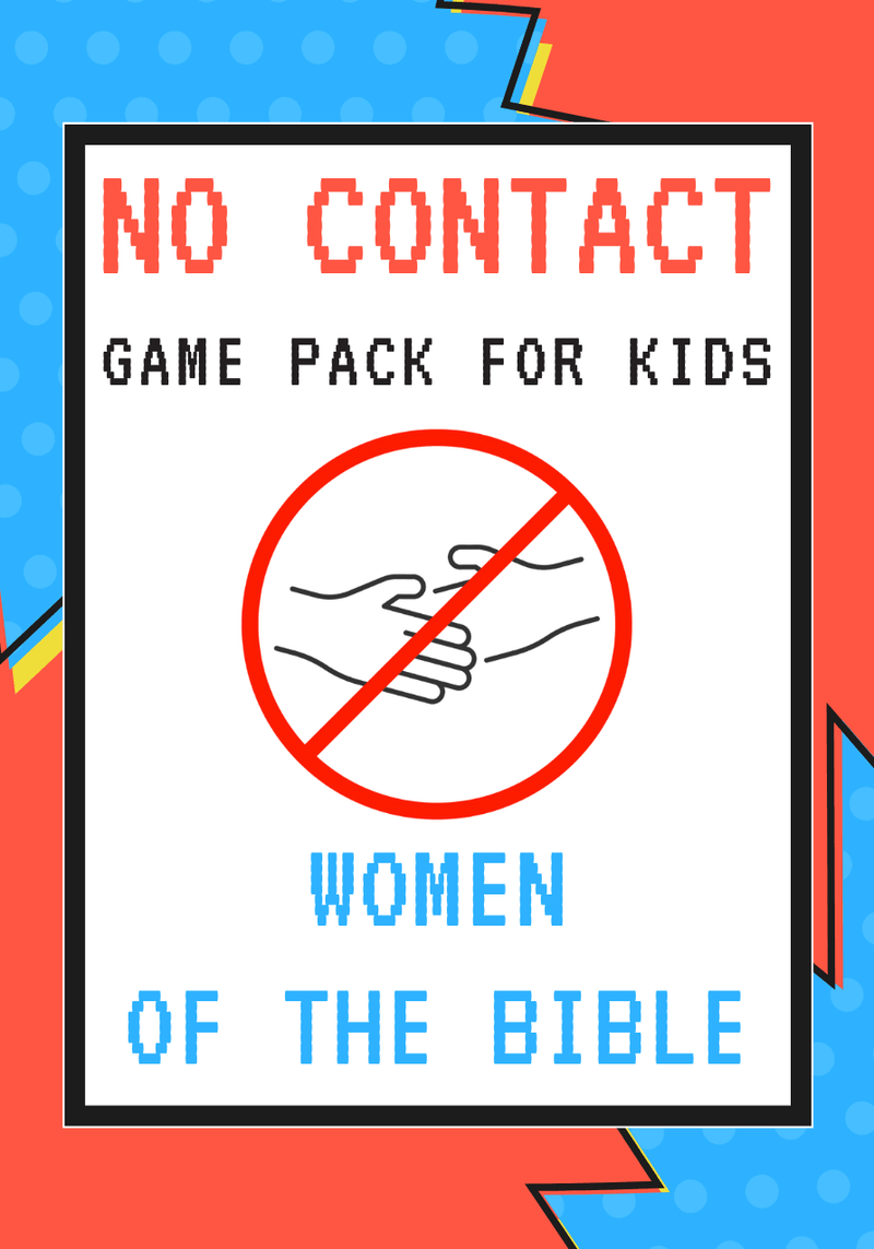 No-Contact Kids Church Game Pack: Women Of The Bible - Children's Ministry Deals