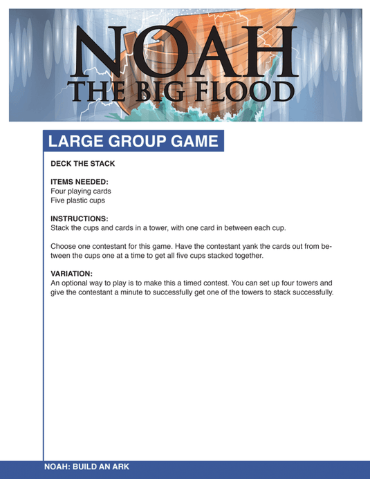 Noah 4-Week Children's Ministry Curriculum - Children's Ministry Deals