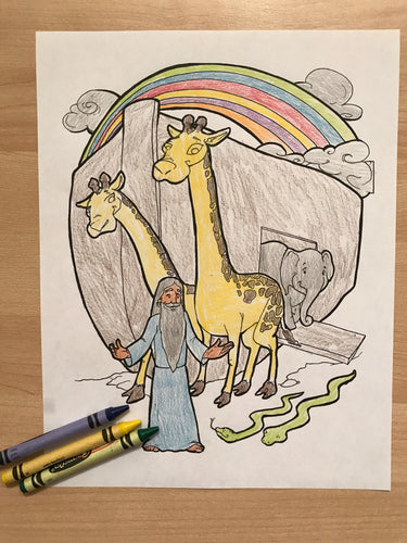Noah's Ark Coloring Page