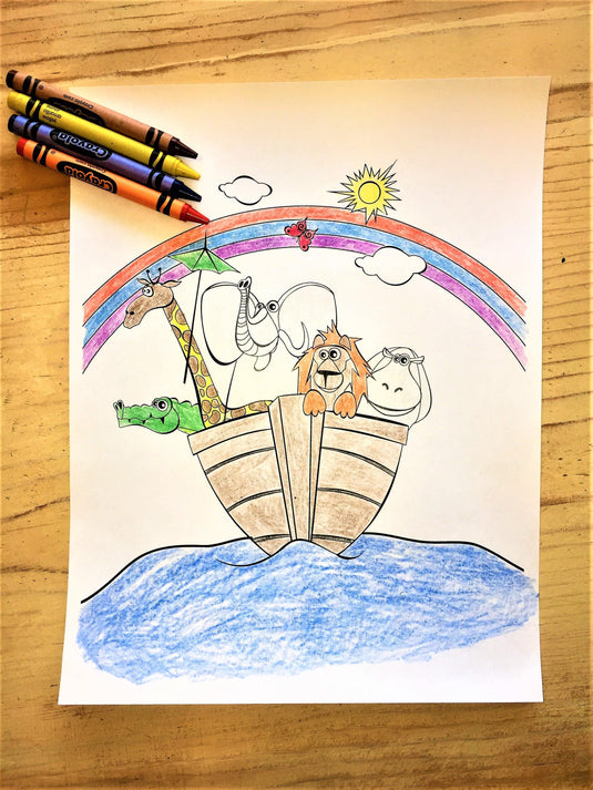 Noah's Ark Coloring Page