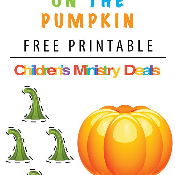 Pin The Stem on the Pumpkin Printable Game
