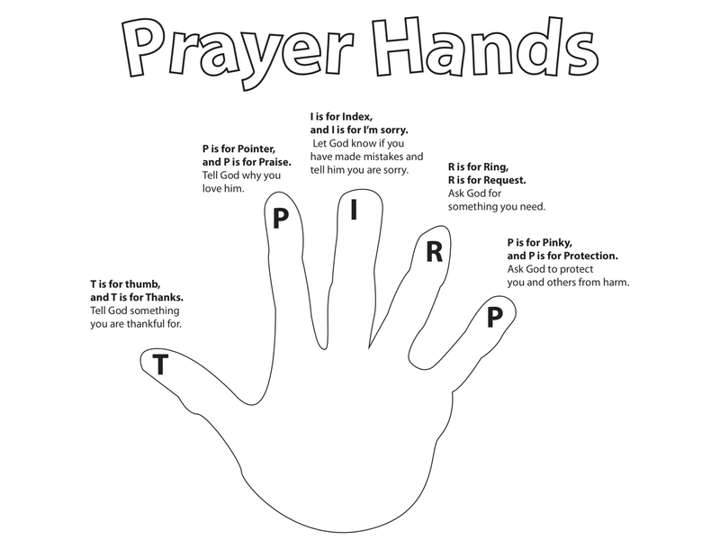 Load image into Gallery viewer, Prayer Hands Coloring Page
