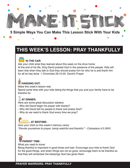 Prayer Warriors 4-Week Children's Ministry Curriculum - Children's Ministry Deals